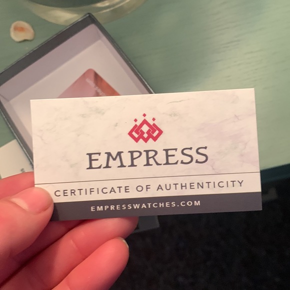 Brand new never worn Empress watch.  Wind. Still has plastic on watch face.